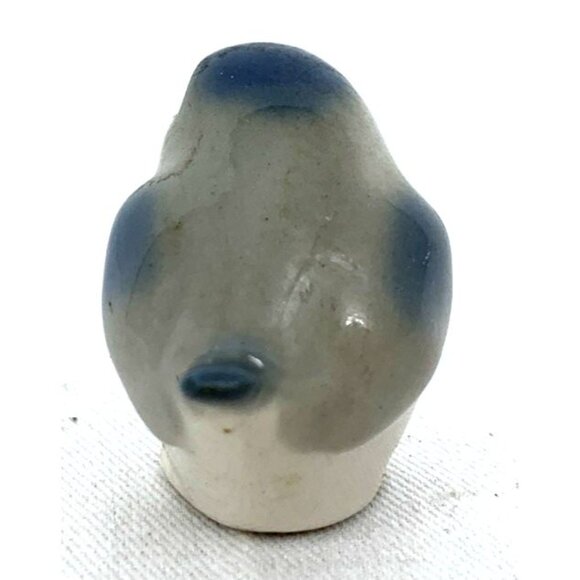 USSR Imperial Bird Figurine Porcelain Titmouse Lomonosov Russia Miniature 2" Lon - Picture 3 of 7
